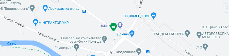 Техогляд Луцьк випробувальні лабораторії Центр-Авто карта