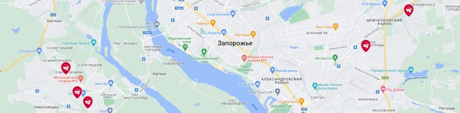 Техосмотр Запорожье испытательные лаборатории Центр-Авто карта